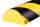 FS6-S-GS Profilo di protezione superfici (PU) - MORBIDO - con superficie adesiva - Giallo/Nero - Protezione antiurto - Profilo di protezione