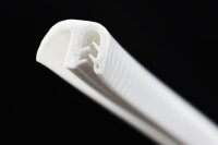 DF10-SIL-W perfil protector de bordes de silicona con junta de labio - rango de sujeción 1-4,0 mm