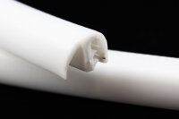 DF10-SIL-W perfil protector de bordes de silicona con junta de labio - rango de sujeción 1-4,0 mm