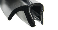 DF11 - PVC/ EPDM Kantenschutz Dichtungs Fahnen Profil Gummi Dichtung - Klemmbereich 1-3,5 mm
