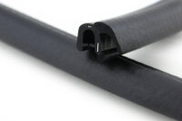 DF16 - Profil de protection de bord EPDM avec lèvre détanchéité - plage de serrage 2-5 mm