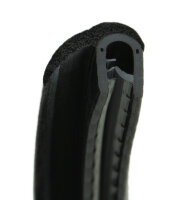 DF20 - Perfil protector de bordes con junta PVC/EPDM - rango de sujeción 2-5 mm