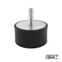 GP-AG/IG-37/12-M12-D75xH40 Gummi-Metall-Puffer Gummipuffer Schwingungsdämpfer Silentblock