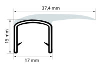 DF23 - Kantenschutz Dichtungs Profil Dichtung PVC/EPDM -...