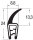 DF3-SIL - Perfil protector de bordes de silicona con junta de labio - rango de sujeción 1-2,5 mm