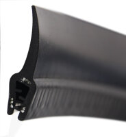 DF6 - EPDM edge protection sealing lip profile rubber seal - clamping range 1-2.5 mm